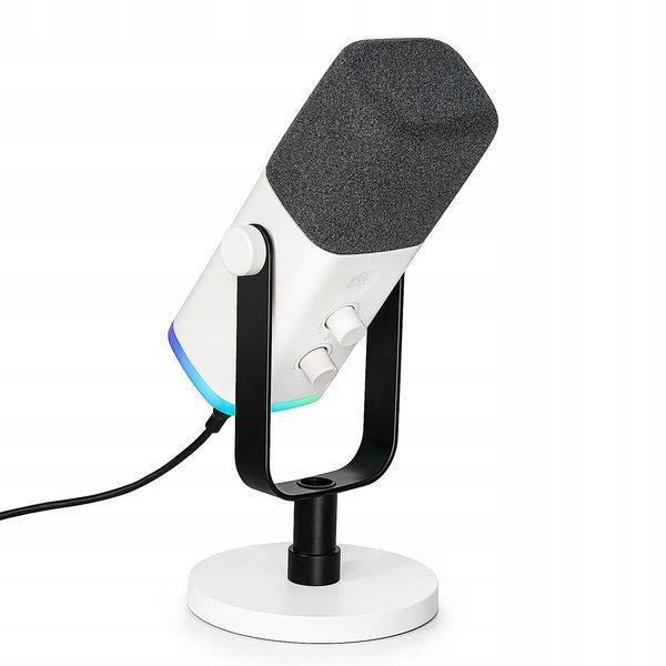 Микрофон студийный/ для стриминга, подкастов Fifine AmpliGame AM8 White 568744ua фото