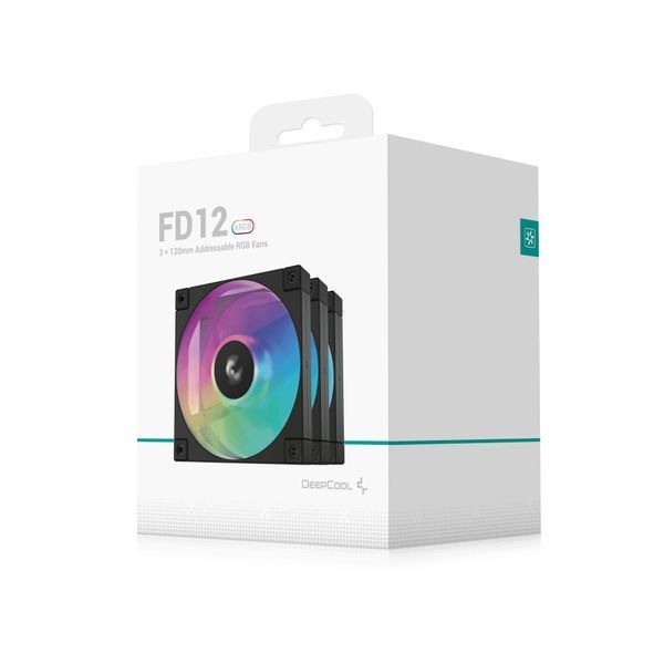 Вентилятор Deepcool FD12 ARGB Black 3-Pack (R-FD12-BKAPN3-G) 577453ua фото