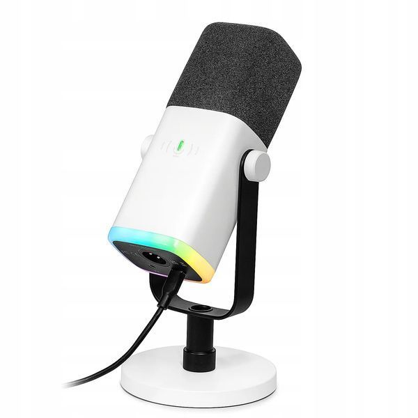 Микрофон студийный/ для стриминга, подкастов Fifine AmpliGame AM8 White 568744ua фото