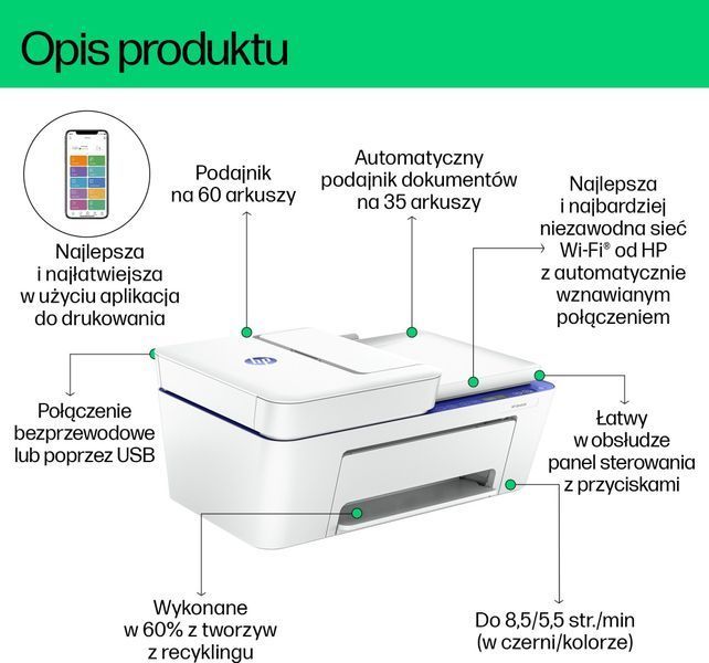 МФУ HP Deskjet 4230E (60K30B#629) 555375 фото
