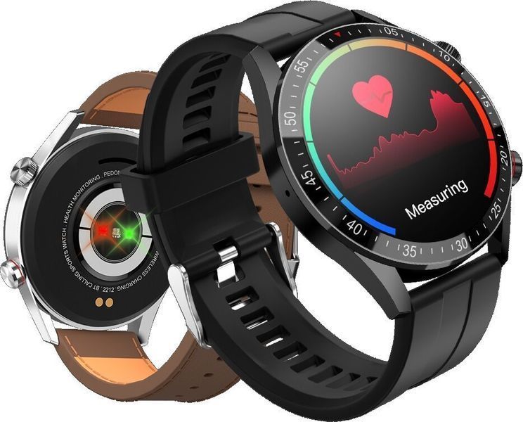 Смарт-годинник Gravity GT4-5 Black/Brown 621787 фото