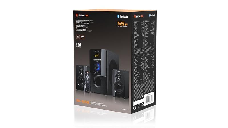 Мультимедійна акустика Real-El M-555 Black 579085ua фото