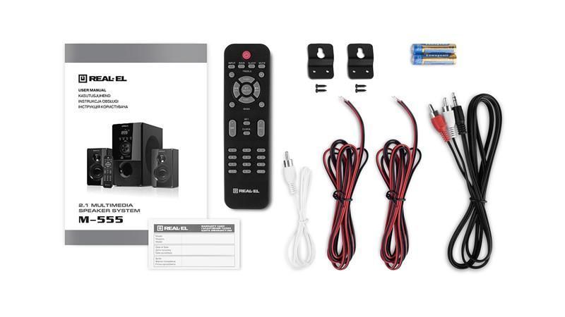 Мультимедійна акустика Real-El M-555 Black 579085ua фото