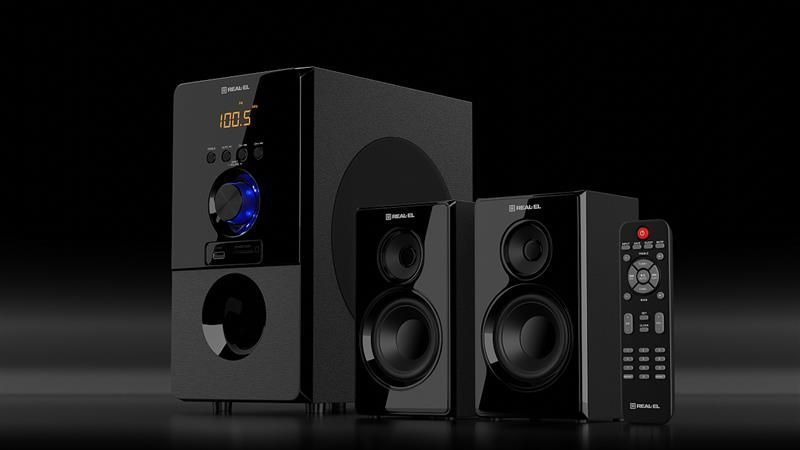Мультимедійна акустика Real-El M-555 Black 579085ua фото