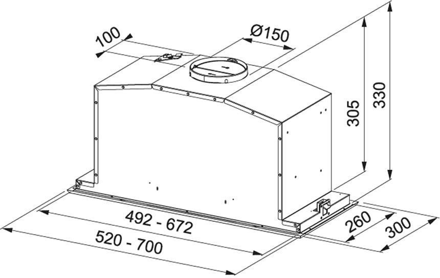 Вытяжка встраиваемая Franke Box Plus FBI 747 XS 305.0590.106 483026 фото