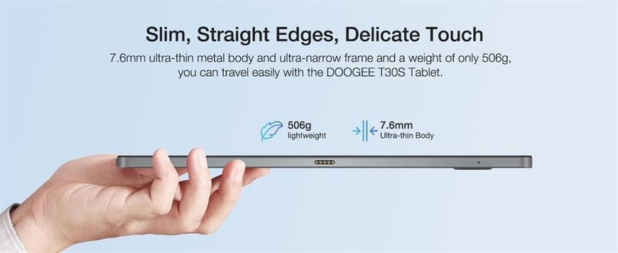 Планшет Doogee T30S 6/256GB LTE Space Gray 609172ua фото