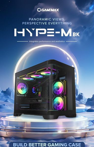 Корпус GameMax Hype-M Black 628330ua фото