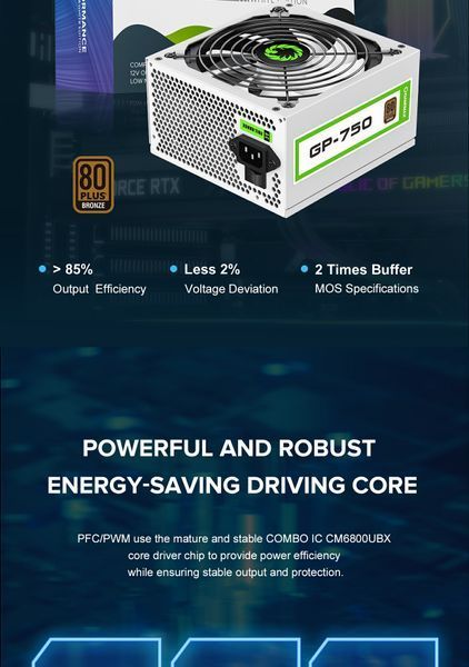 Блок живлення GameMax GP-750 White 627747ua фото