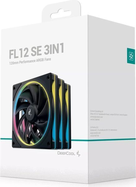 Вентилятор Deepcool FL12 SE 3 in 1 Black (R-FL12SE-BKAPN3-G) 618873 фото