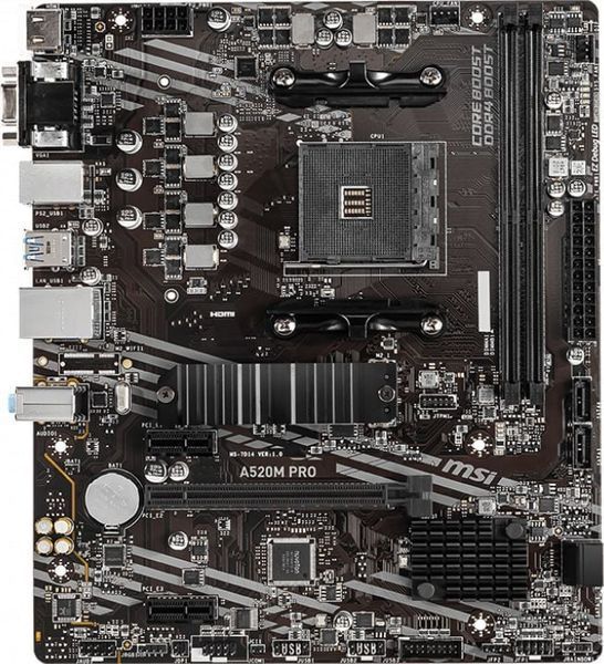 Материнська плата MSI A520M-A PRO 336454ua фото