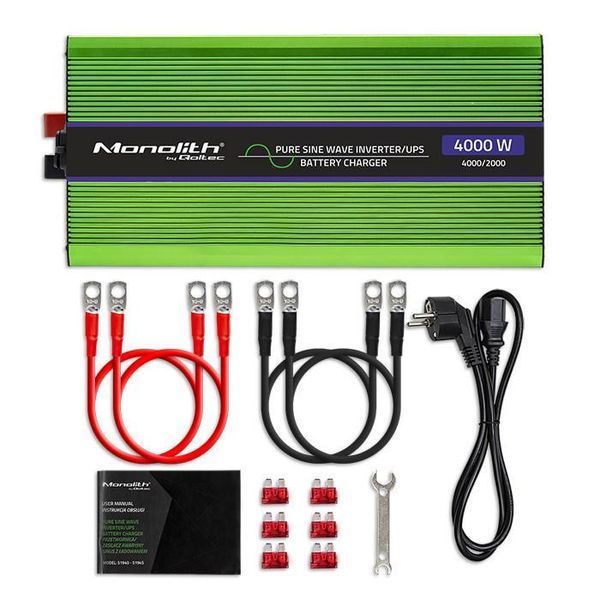 Перетворювач (інвертор) Qoltec UPS 12V 230V 2000W/4000W (51943) 476877 фото