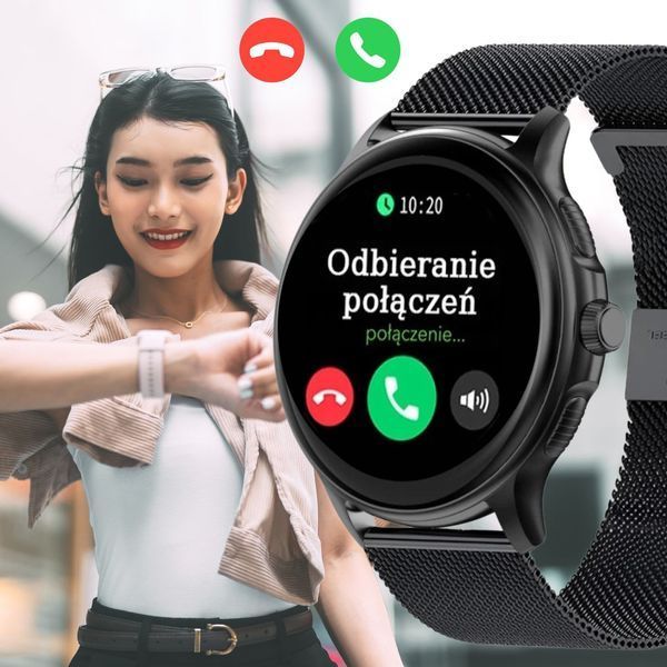 Смарт-годинник Gravity GT12-1 Black 621738 фото