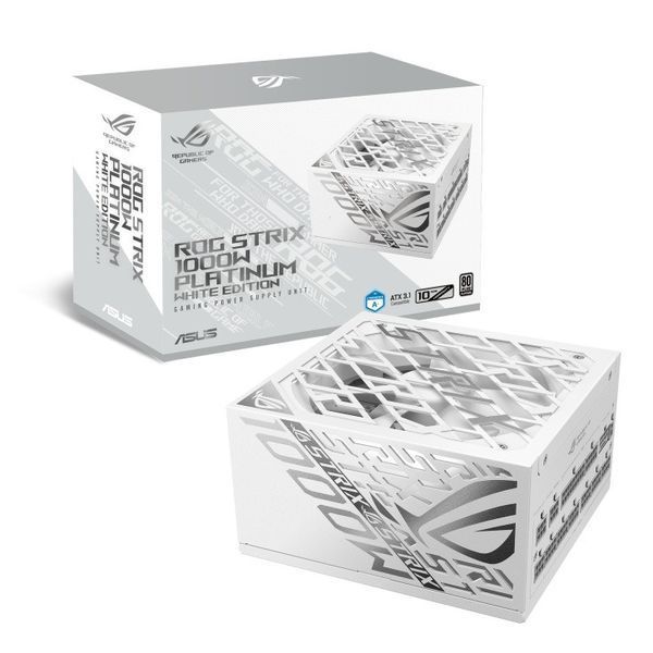 Блок питания Asus ROG Strix 1000W Platinum White Edition (90YE00W4-B0NA00) 577303ua фото