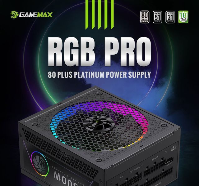 Блок живлення GameMax RGB Pro 1300P 627797ua фото