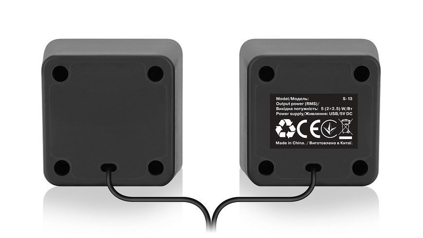 Акустичні колонки Real-El S-13 USB Black (EL121100021) 622563ua фото