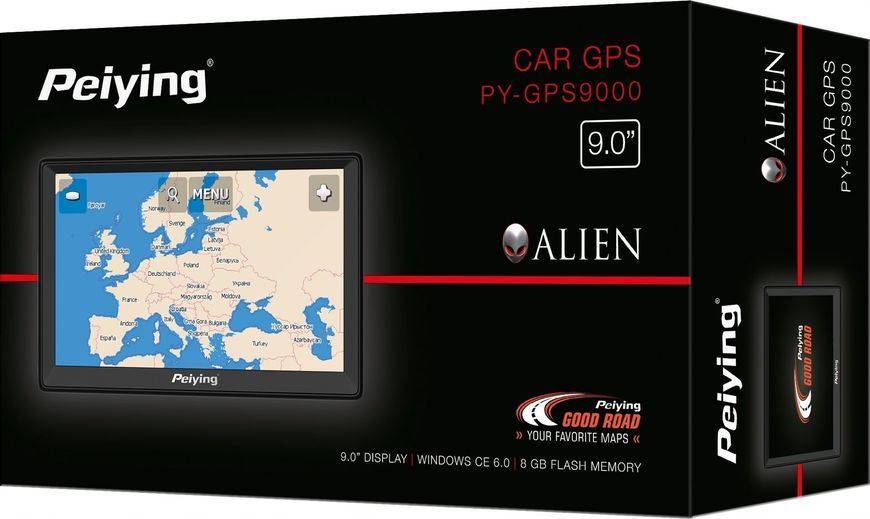 Автомобільний відеореєстратор Peiying Alien PY-GPS9000 Eu 494383 фото