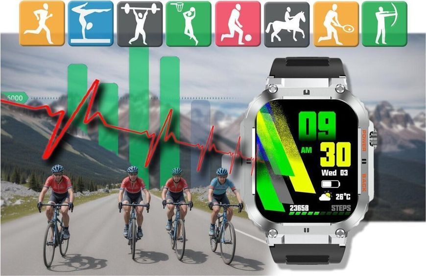 Смарт-часы Gravity GT6-5 Black 621788 фото