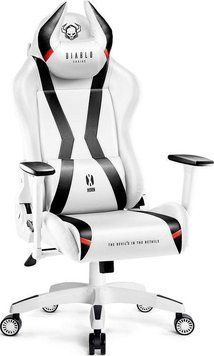 Компьютерное кресло для геймера Diablo Chairs X-Horn 2.0 Normal Size White 334230 фото