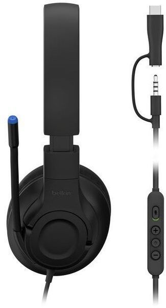 Наушники с микрофоном Belkin Kinder Black (ENA011HQBK) 620763 фото