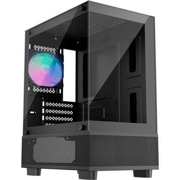 Корпус 1stPlayer Mi2-A-BK-2F7R-1F7 Black 578478ua фото