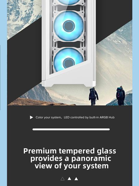 Корпус GameMax Destroyer TG White 630504ua фото