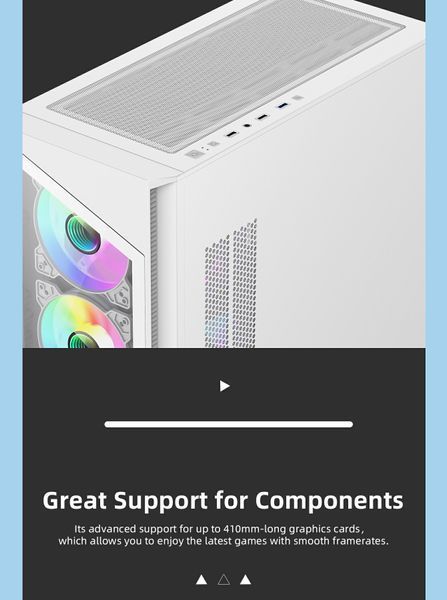 Корпус GameMax Destroyer TG White 630504ua фото
