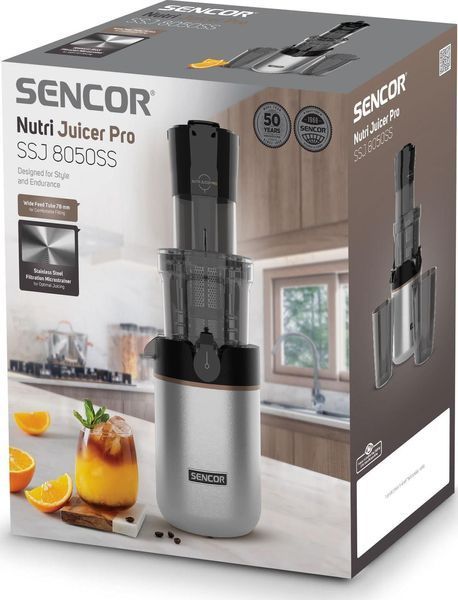 Соковыжималка шнековая Sencor SSJ8050SS 610695ua фото