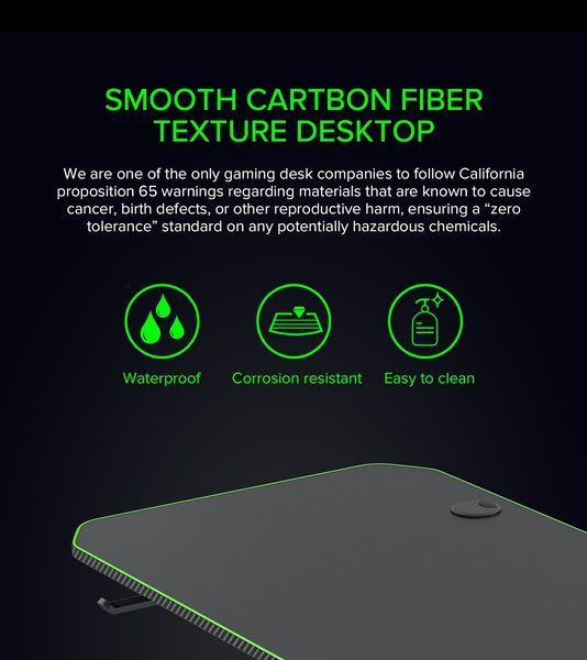 Геймерский игровой стол GameMax D140 Carbon 628051ua фото