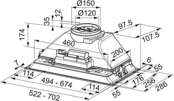 Вытяжка встроенная Franke Inca Smart FBI 705 BK (305.0689.925) 603869ua фото