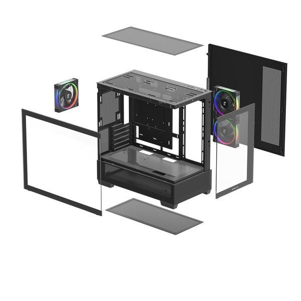 Корпус Deepcool CG380 3F Black (R-CG380-BKAGM3-G) 623079ua фото