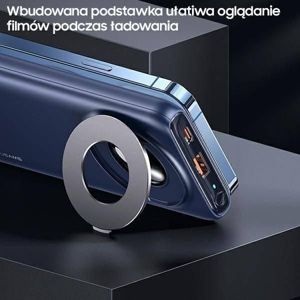 Зовнішній акумулятор (павербанк) Usams US-PB62 10000mAh Dark Blue 619756 фото
