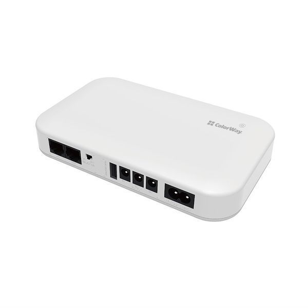 ДБЖ для роутера ColorWay 10000mAh 21W DC White (CW-PB100LI3WT) 577880ua фото