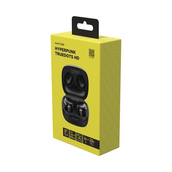 Наушники TWS Hator Hyperpunk Truedots HD Black (HTA-411) 579193ua фото