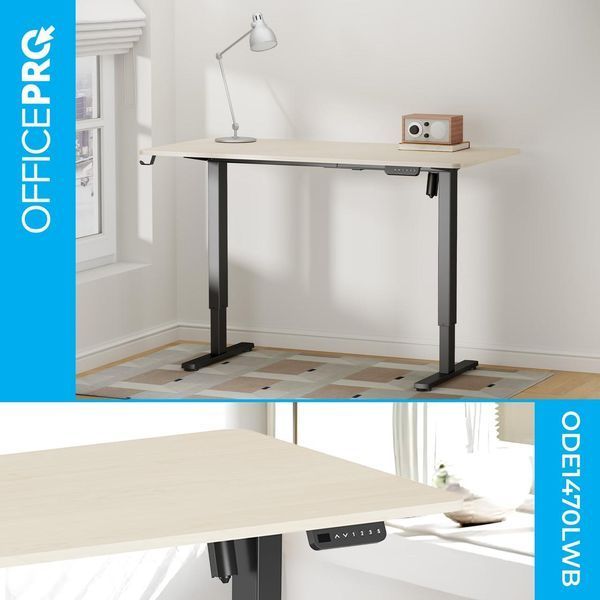 Комп'ютерний стіл OfficePro ODE1470LWB Light Wood/Black 622979ua фото