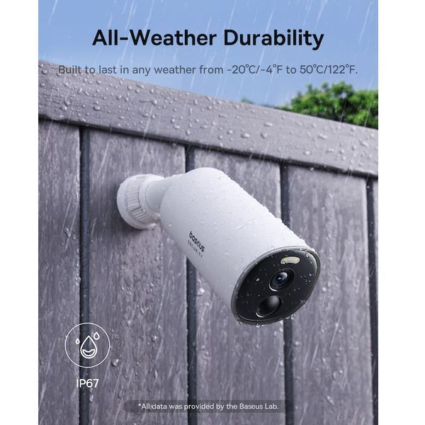 IP-камера відеоспостереження Baseus Security B1 Outdoor Camera White (S0SV002130) 588507ua фото