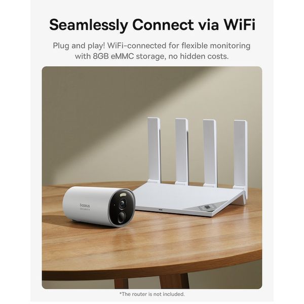 IP-камера відеоспостереження Baseus Security B1 Outdoor Camera White (S0SV002130) 588507ua фото
