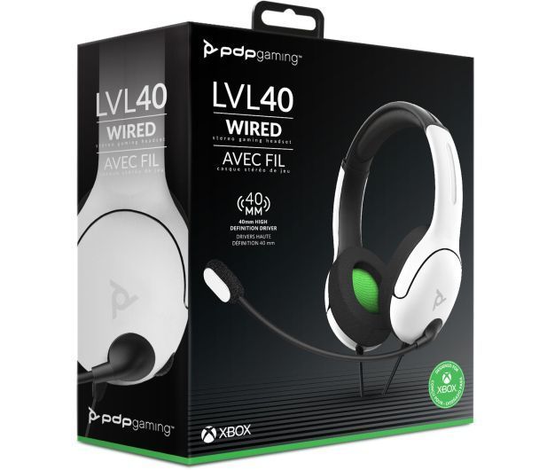 Навушники з мікрофоном PDP LVL40 White (049-015-EU-WH) 476628 фото