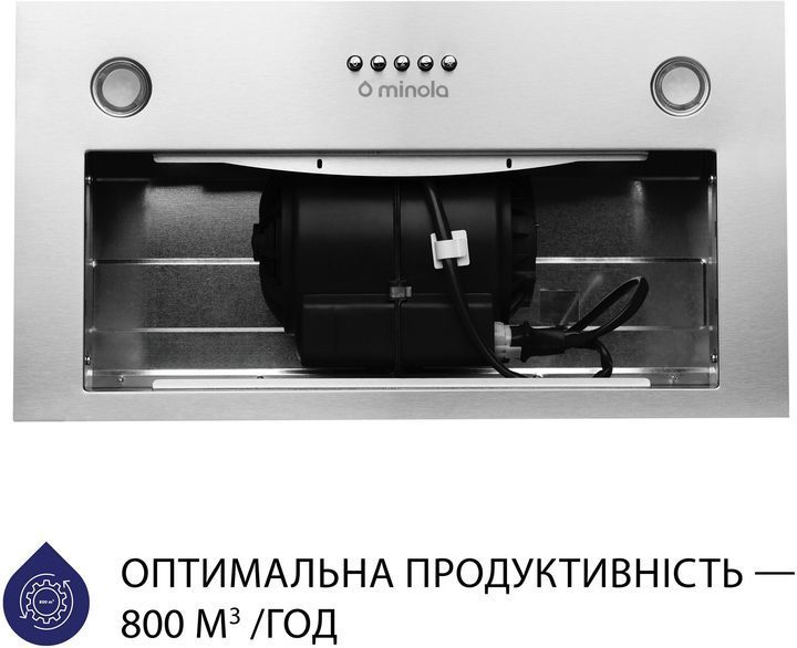 Витяжка вбудована Minola HBI 5327 I 800 LED 627868ua фото