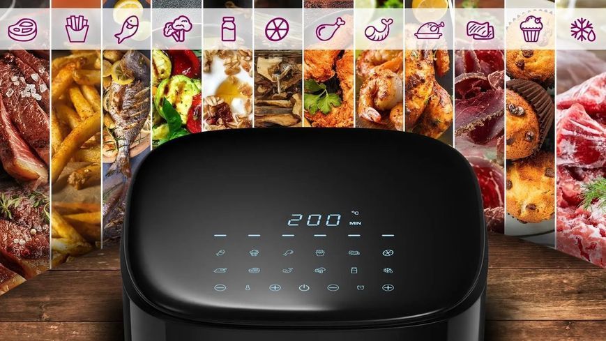 Мультипіч (аерофритюрниця) Evolveo AIRFIT-BK 552275 фото