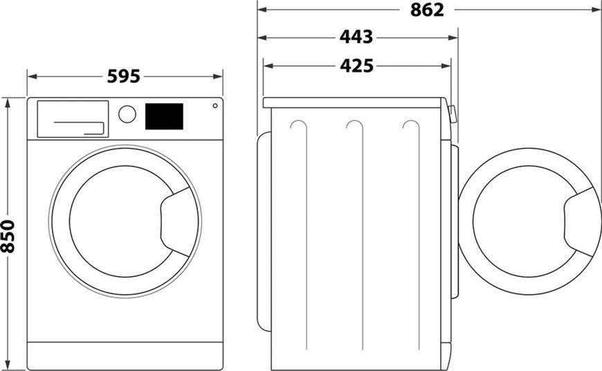 Пральна машина автоматична Indesit MTWSA 61294 WK EE 481388 фото