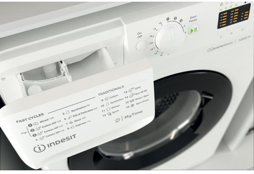 Пральна машина автоматична Indesit MTWSA 61294 WK EE 481388 фото