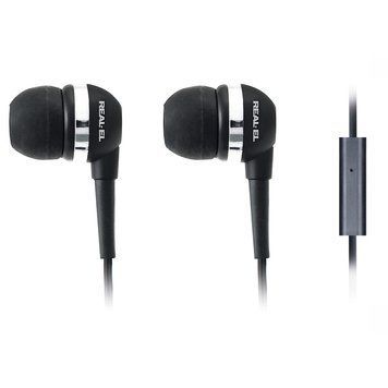 Навушники з мікрофоном Real-El Z-1400 Mobile Black 579494ua фото