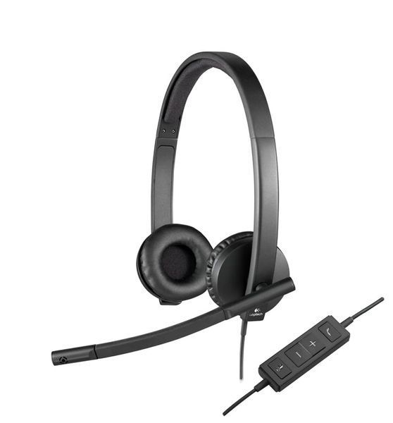 Спеціалізована гарнітура Logitech H570e Stereo Black (981-000575) 323912 фото