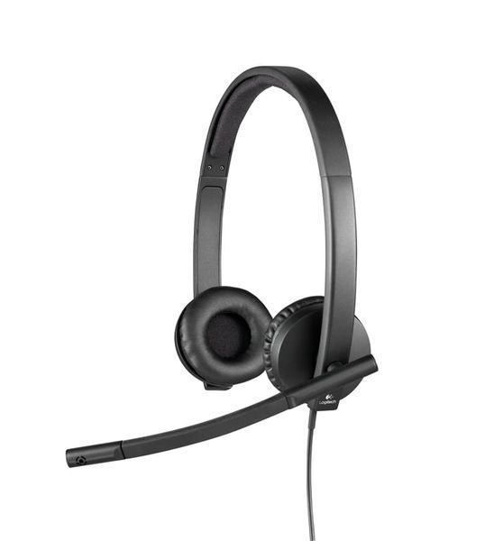 Спеціалізована гарнітура Logitech H570e Stereo Black (981-000575) 323912 фото