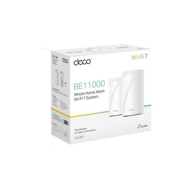 Маршрутизатор (точка доступа) TP-Link Deco BE65 BE9300 White (2-Pack) 513820 фото