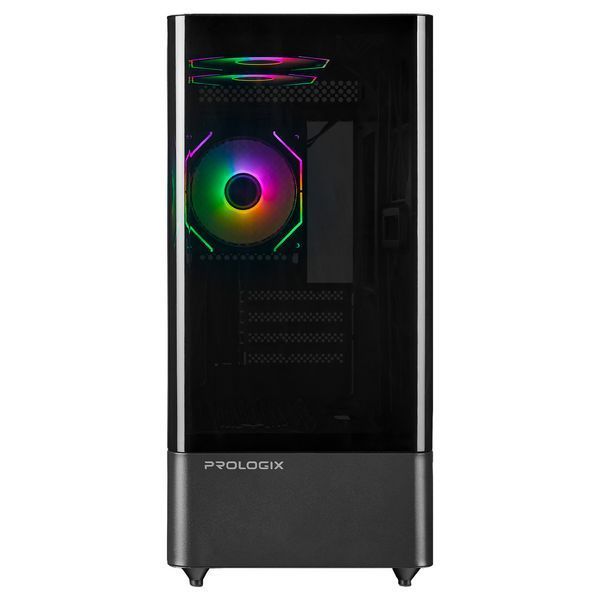Корпус Prologix Lumi GM-01AB Glass Black 623116ua фото