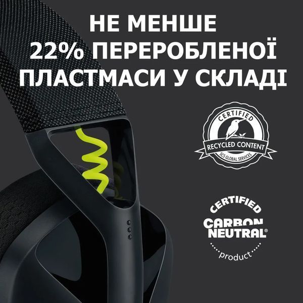 Наушники с микрофоном Logitech G435 LIGHTSPEED Black (981-001050) 352905 фото