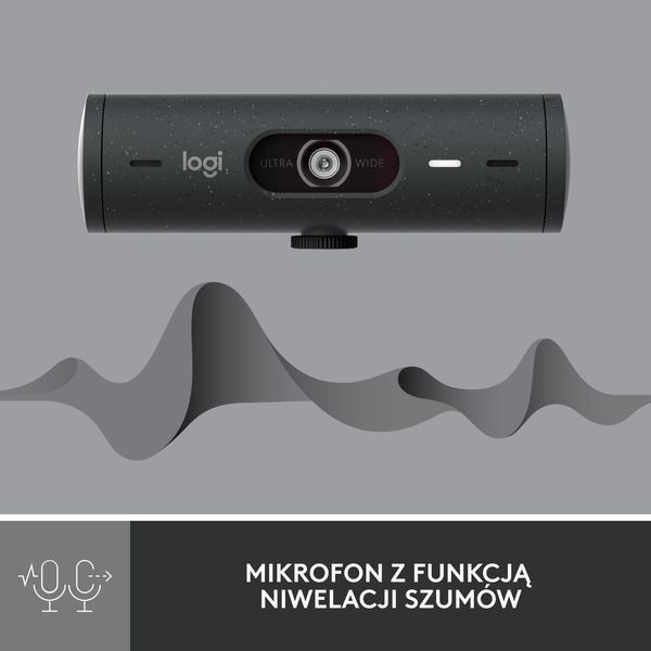 Веб-камера Logitech Brio 500 Graphite (960-001422) 437563ua фото