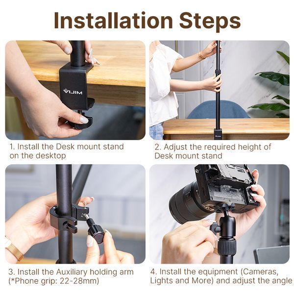 Настольный штатив Ulanzi Vijim LS02 Desktop Extendable Light Stand (LS02 2487) 626974ua фото