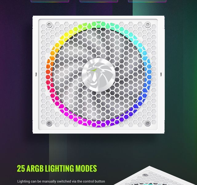 Блок питания GameMax RGB Pro 1300P WH 627798ua фото
